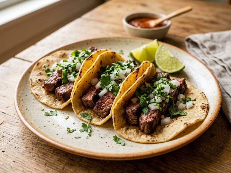 Mexican carne asada tacos | Juicy grilled street food