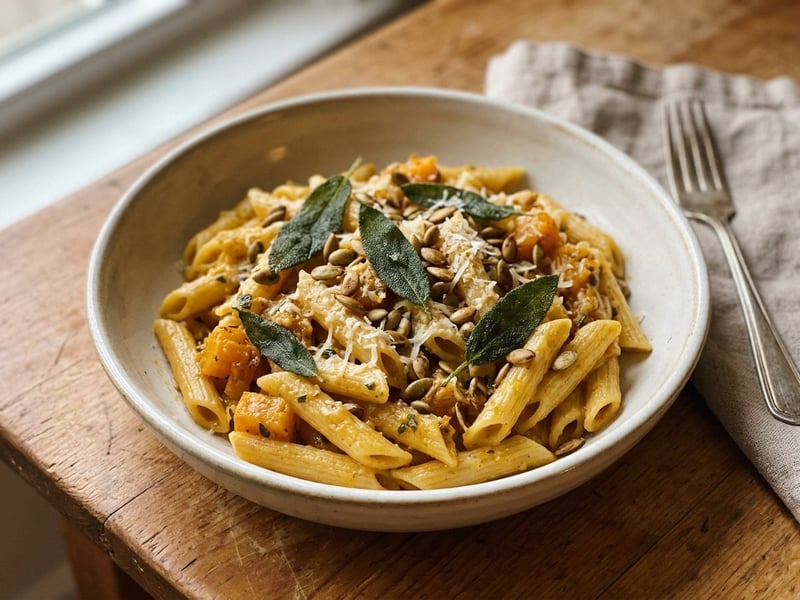Butternut Squash and Sage Penne