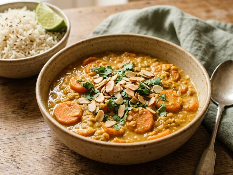 Krémes sárgarépás vöröslencse korma | Illatos indiai curry