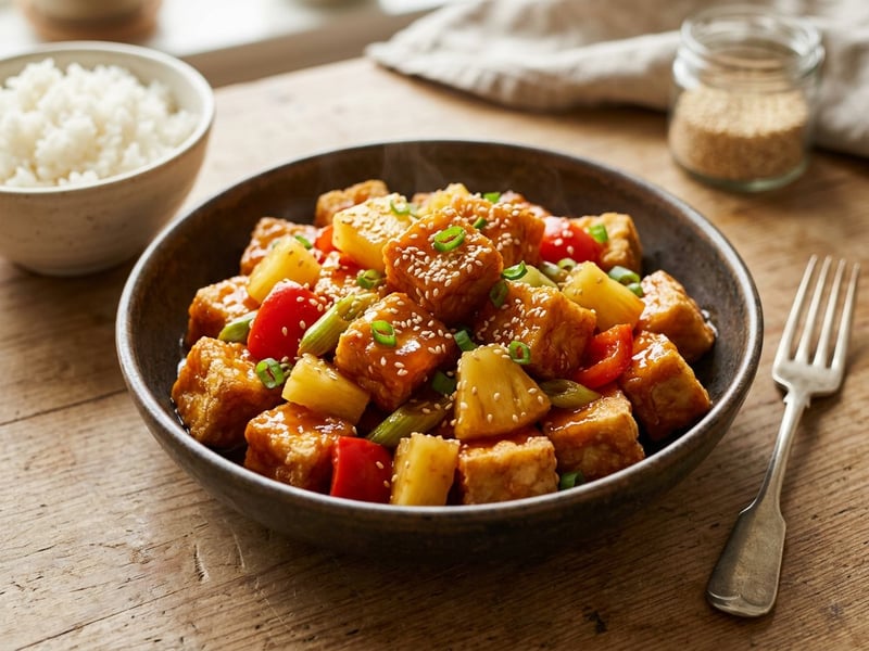 Ropogós édes-savanyú tofu wokban | 20 perces vacsora