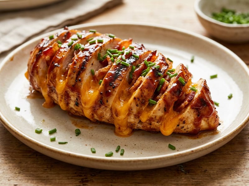 Füstös Hasselback BBQ csirkemell | Szaftos cheddarral és baconnel