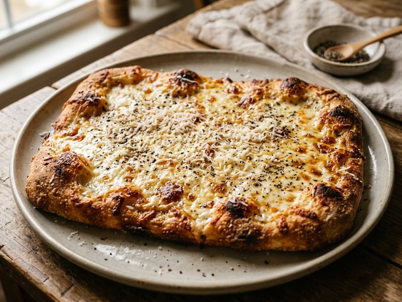 Cacio e Pepe Pizza | Creamy Italian Pecorino Pizza