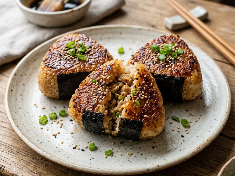Csirkés Yaki Onigiri | Ropogós japán street food