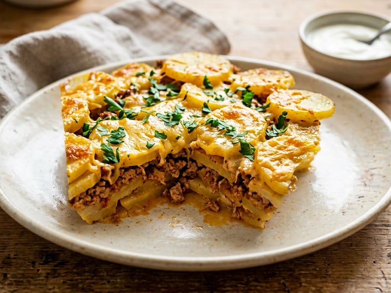 Baked Potato Casserole with Minced Meat | Juicy Hungarian Family Casserole
