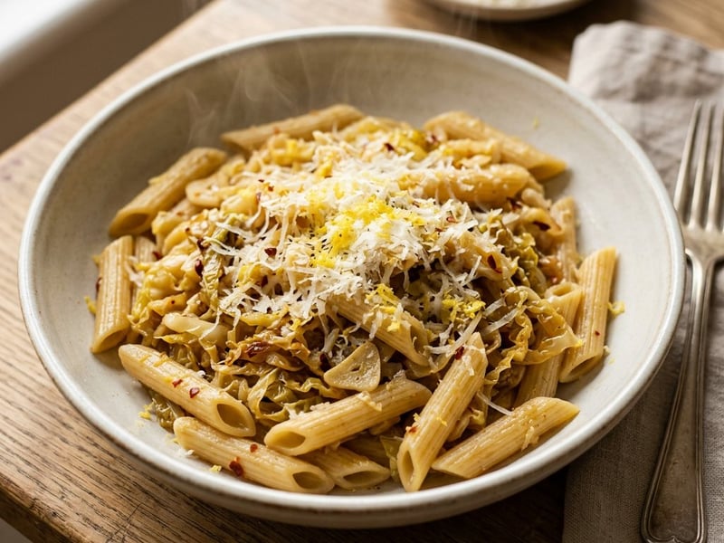Olasz kelkáposztás penne | 20 perces parmezános tészta