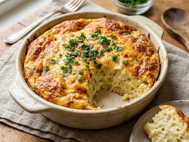 Traditional Oven-Baked Potato Soufflé | Light and Fluffy