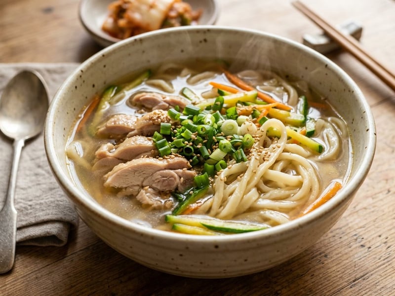 Korean Chicken Kalguksu | Warming Asian Noodle Soup