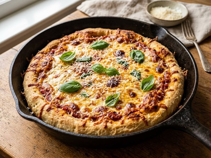 Pizza al Padellino | Ropogós torinói serpenyős sajtos pizza