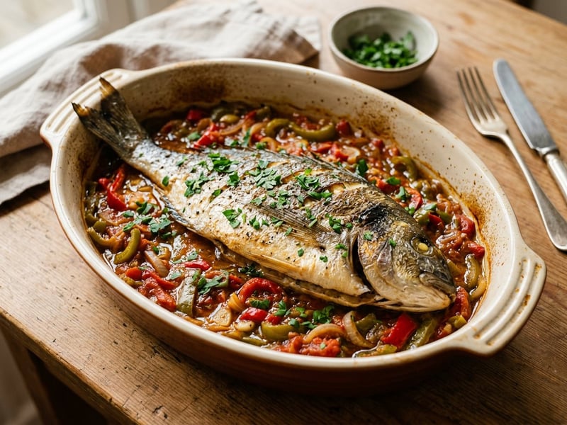 Dorada a la roteña | Szaftos andalúz tepsis aranydurbincs