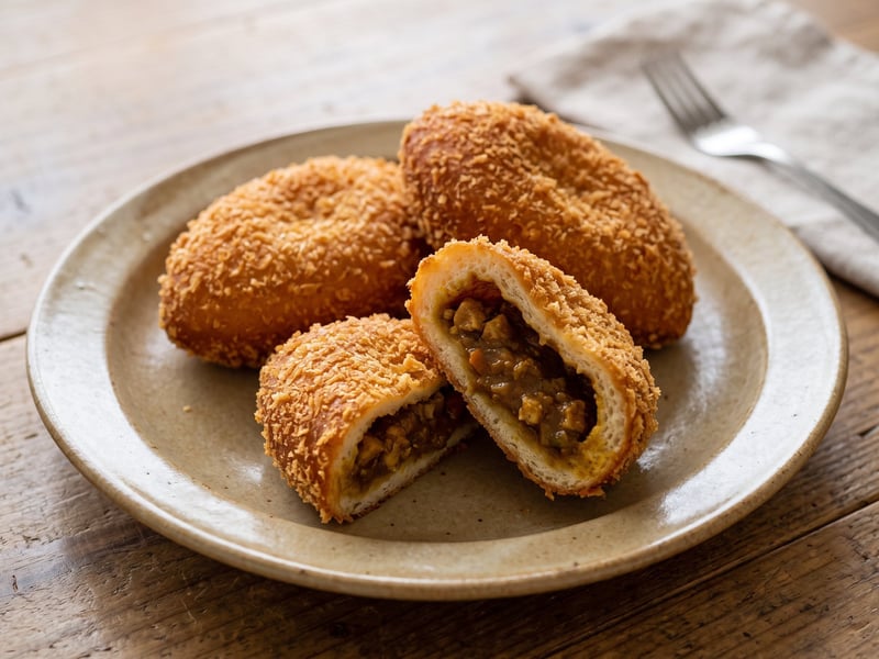 Japanese Chicken Kare Pan | Crispy Curry Buns