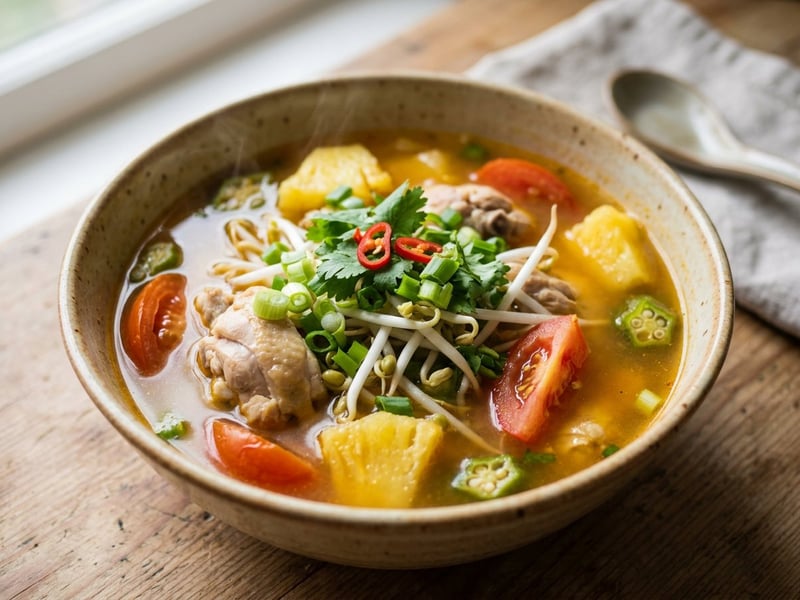 Canh Chua Gà | Vietnamese Sweet and Sour Chicken Soup