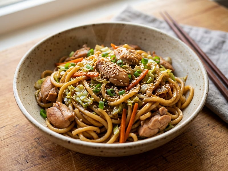 Japanese Chicken Yakisoba | Lightning-Fast Street Food Favourite