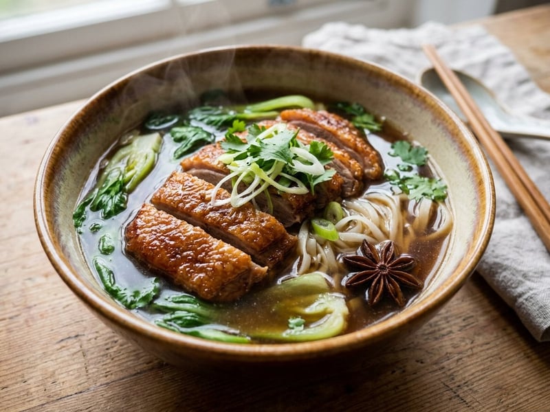 Chinese Five-Spice Duck Soup | Aromatic Warming Noodle Soup