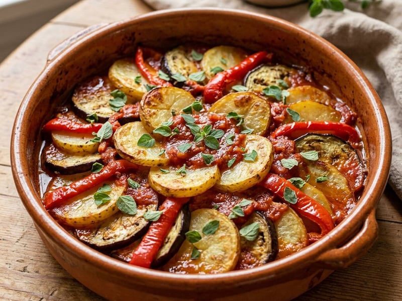 Mallorcan tumbet | Spanish baked vegetables