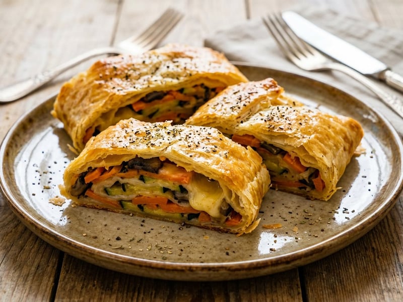 Zero-waste crispy vegetable strudel | Juicy homemade dinner