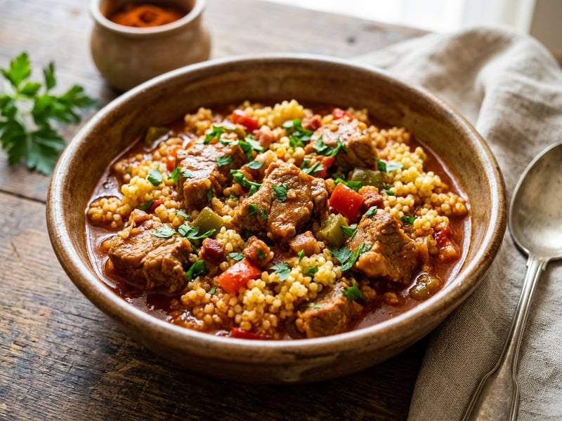 Kunság Shepherd-Style Pork and Millet Stew