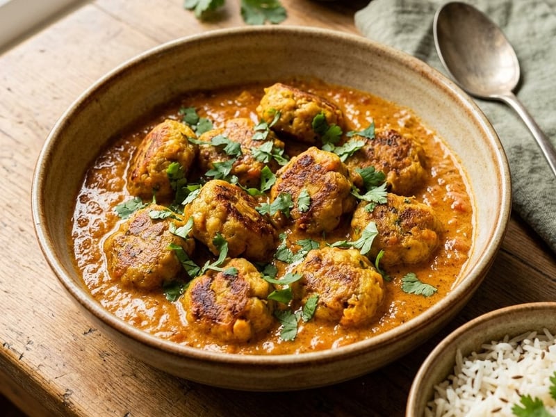 Indian Chickpea and Vegetable Kofta Curry | Creamy Indian One-Pot Dish