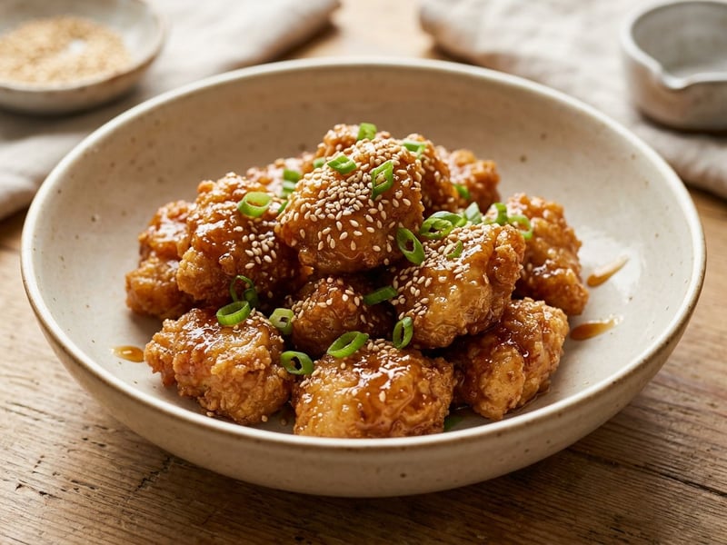 Korean honey-butter chicken in a wok | 20-minute dinner