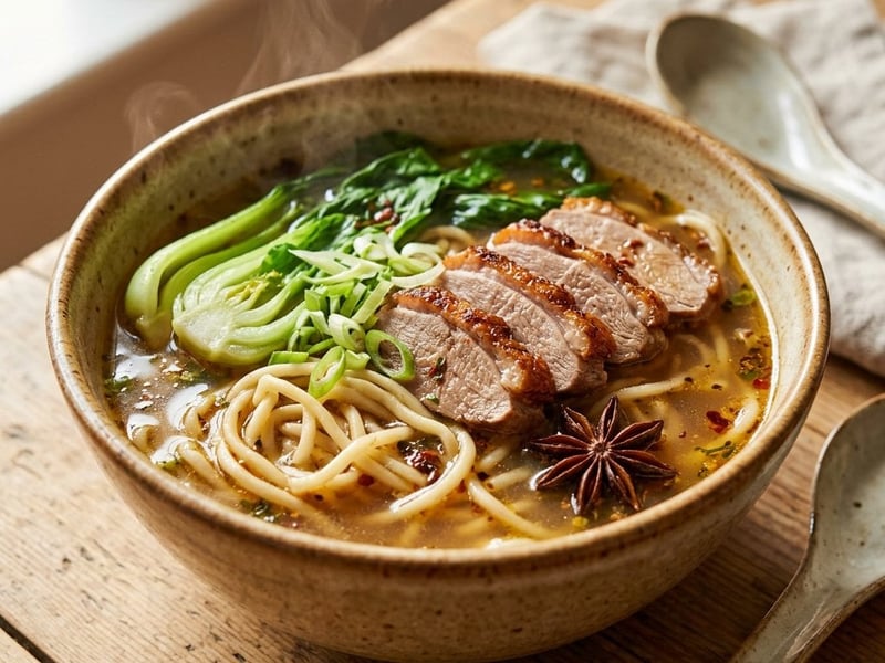 Chinese Fragrant Duck Soup | Rich Asian Noodle Soup