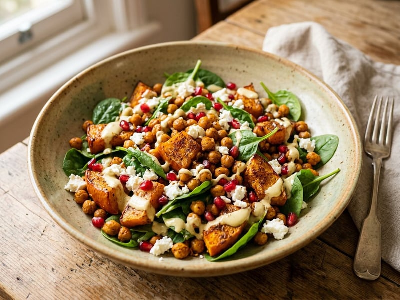 Roasted Pumpkin and Chickpea Salad