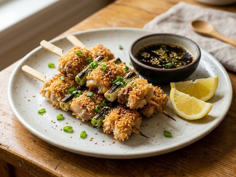 Osaka Chicken Kushiage | Crispy Japanese Street Food Skewers