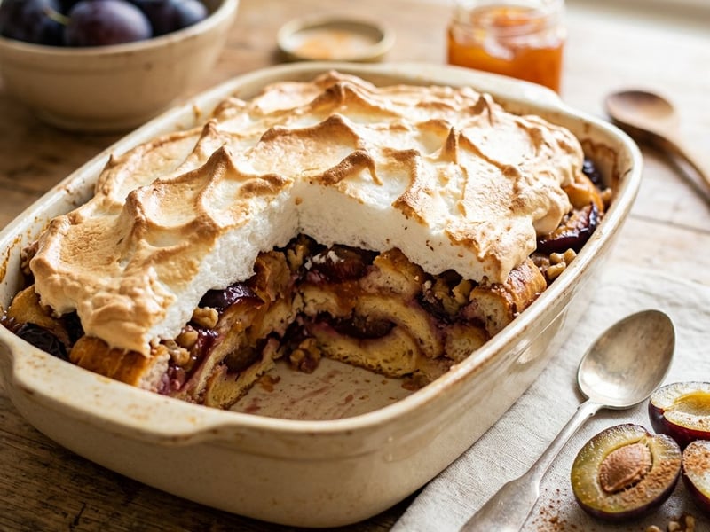Traditional Plum Máglyarakás | Fluffy Autumn Dessert