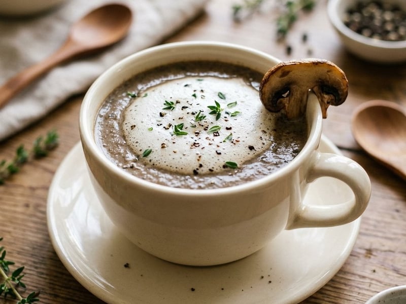 French Wild Mushroom Cappuccino | With Silky Parmesan Foam