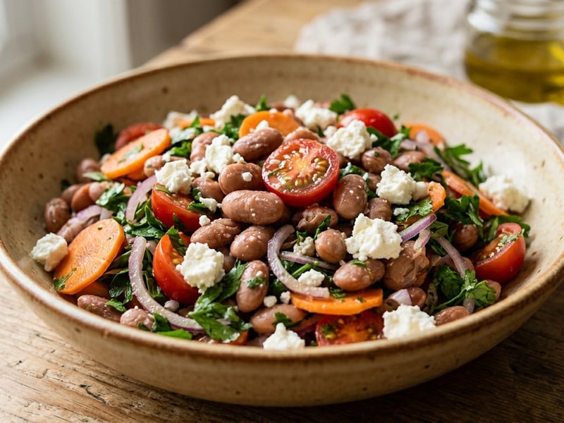 Middle Eastern Spiced Pinto Bean Salad | Rich Autumn Bowl