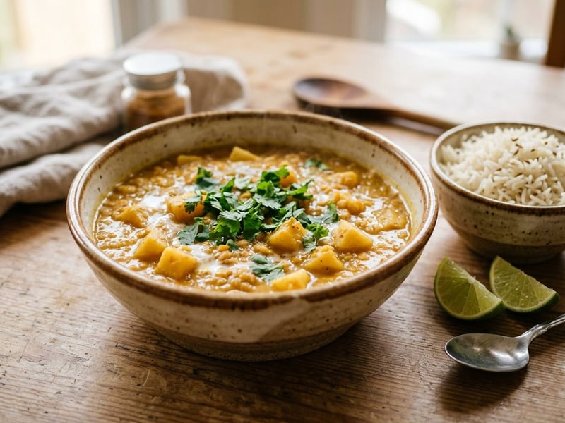 Parsnip and Red Lentil Curry