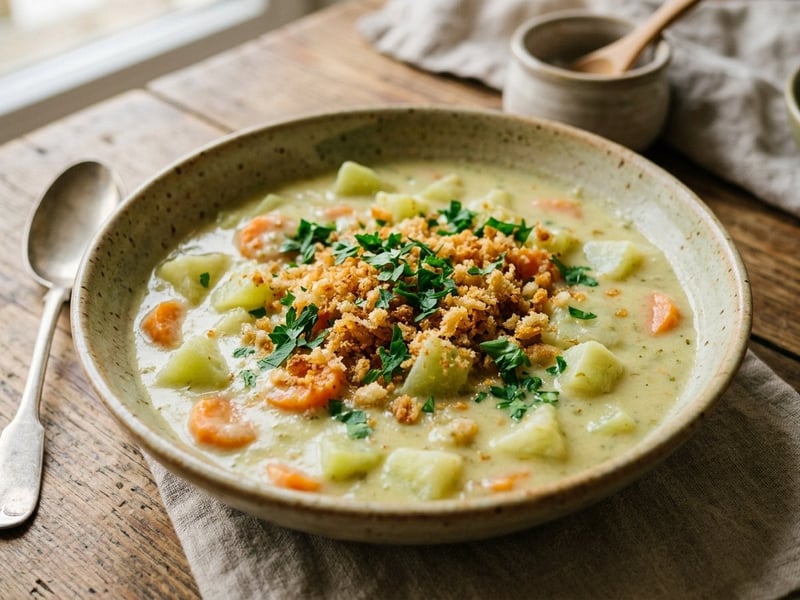 Kohlrabi Stew with Sour Cream | Creamy Autumn Vegetable Dish