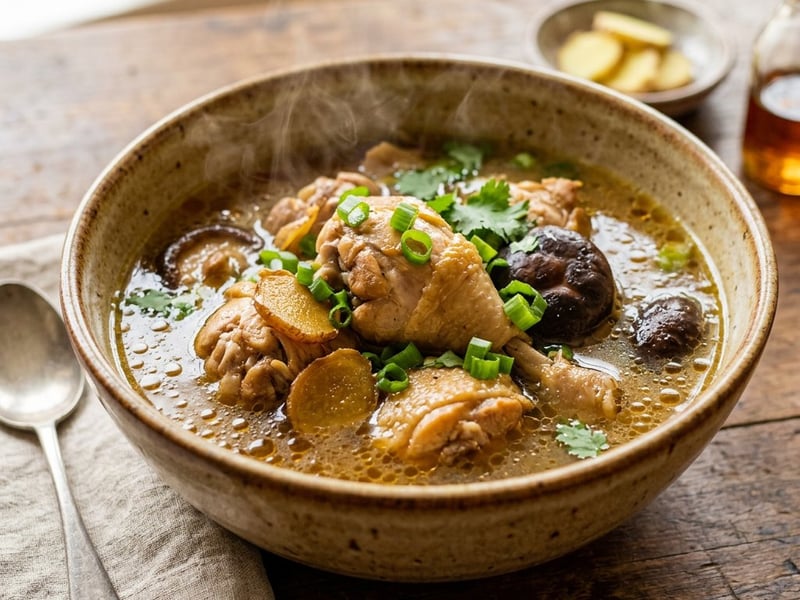Taiwanese Sesame Oil Chicken Soup | Warming Autumn Recipe
