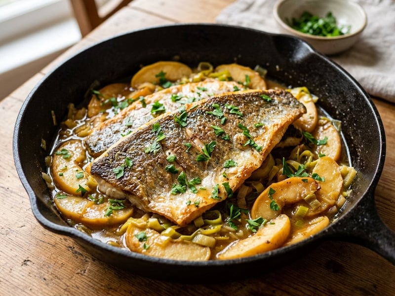 Asturian Cider Sea Bass | Tender Spanish Fish Dinner
