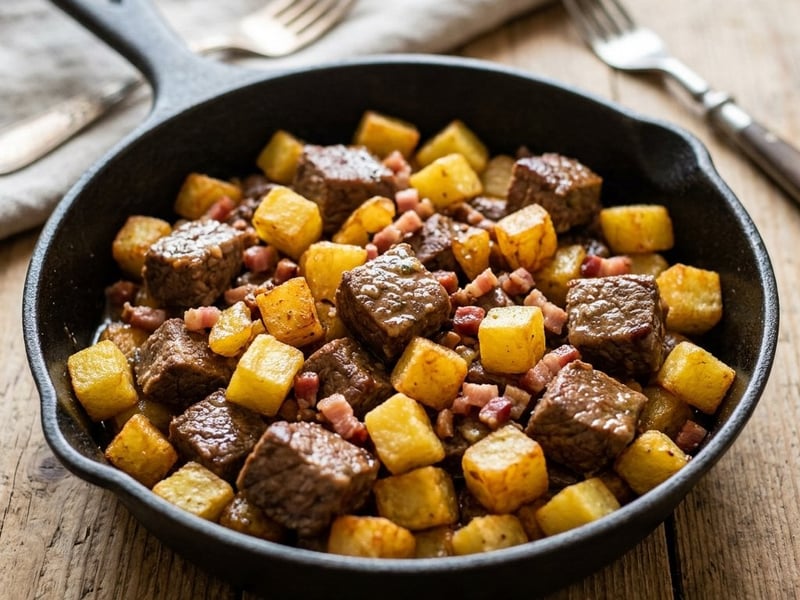 Beef Brassó Roast | With Crispy Garlic Potatoes