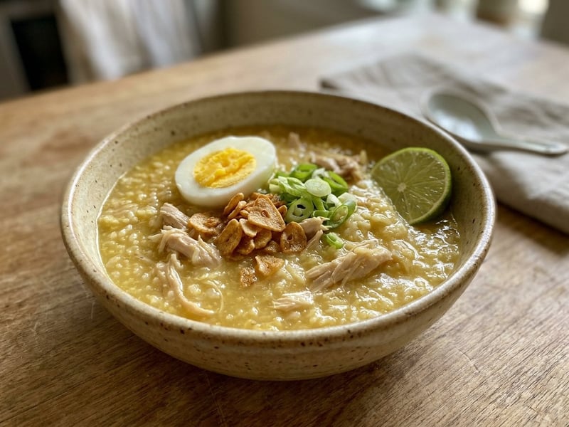Filipino Arroz Caldo | Asian Ginger Chicken Soup