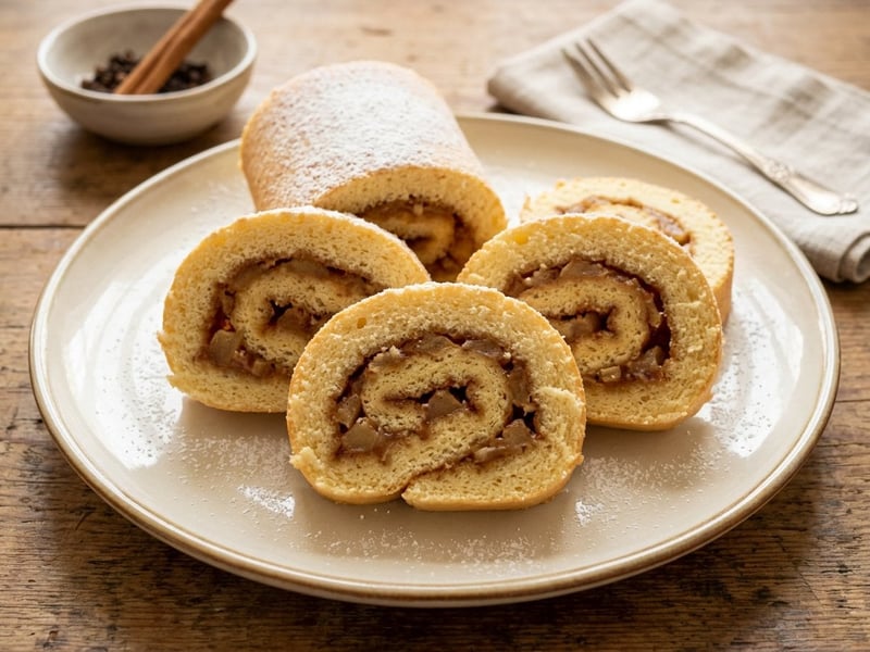 Apple Sponge Cake Roll | Pillowy-Soft Autumn Cake