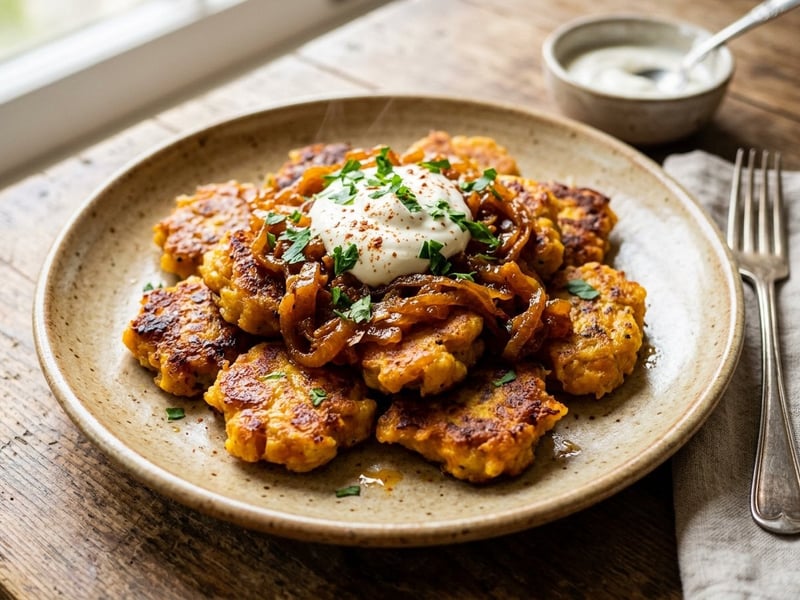 Pumpkin Dödölle | Autumn Dish with Fried Onions