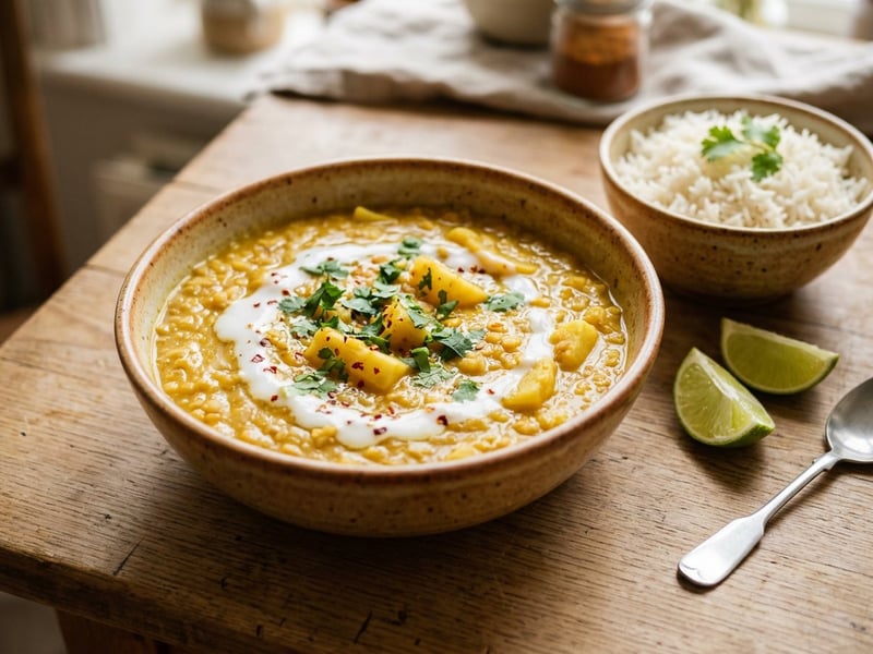 Parsnip and Red Lentil Dhal | Creamy Indian One-Pot Dish