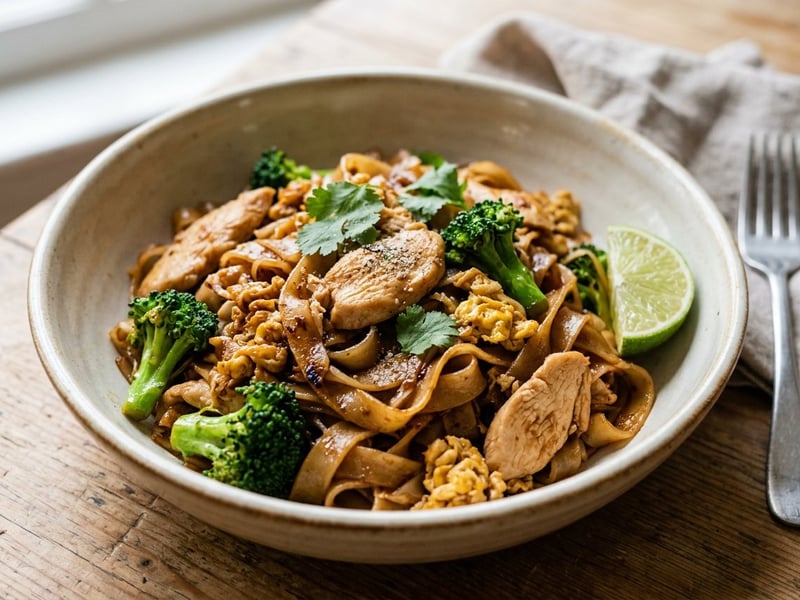 Thai Pad See Ew with Chicken | 15-Minute Wok Noodles