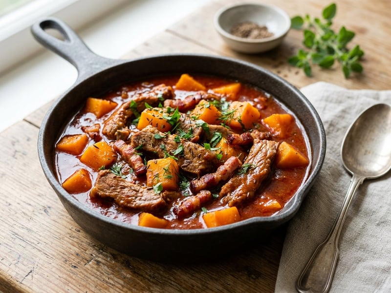 Pork Tokány with Pumpkin | Homestyle Autumn One-Pot Dish