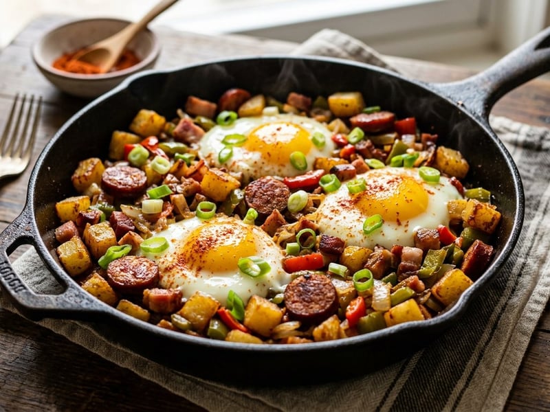 Hungarian Skillet Peasant Breakfast | Hearty Weekend Brunch