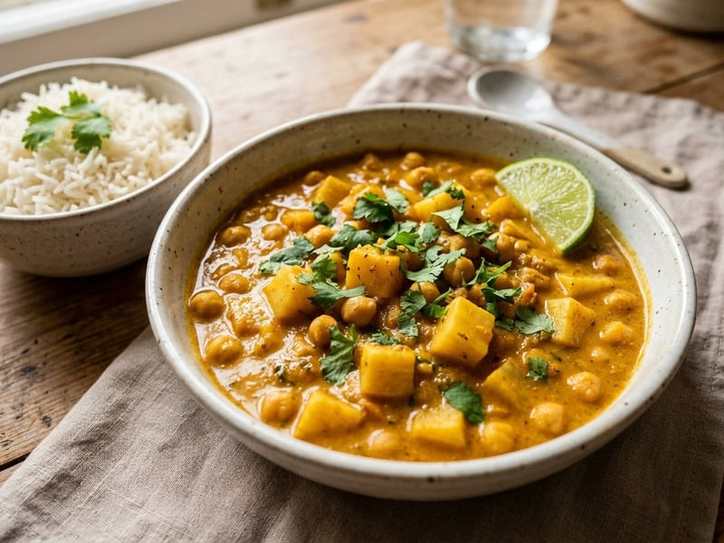 Parsnip Chickpea Curry | Aromatic Autumn Indian One-Pot