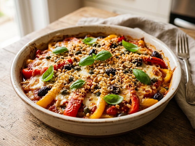 Szicíliai rakott sült paprika | Tortino di peperoni
