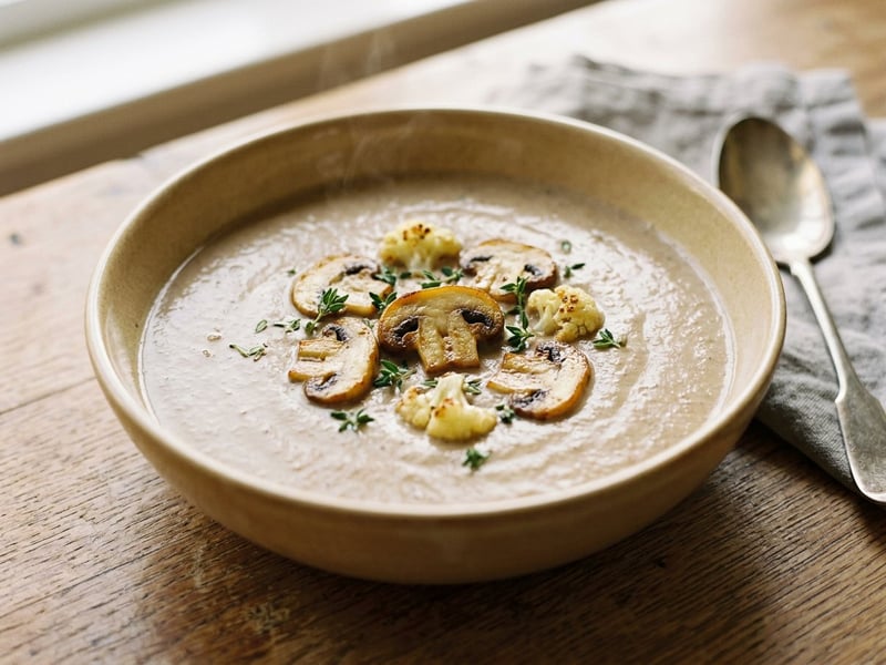 French Dubarry Cream of Mushroom Soup | Velvety Autumn Classic