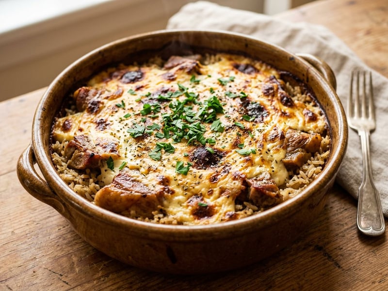 Greek Roasted Lamb with Garlic Yogurt | Tender Casserole Dish