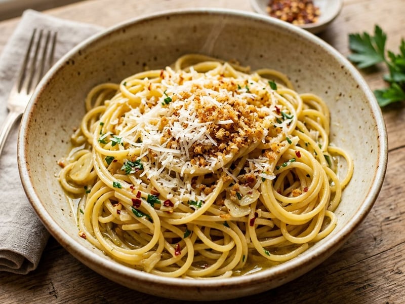 Spaghetti alla carrettiera | Sicilian garlic pasta