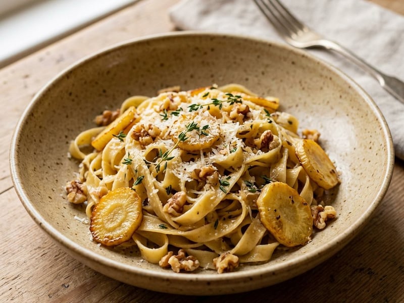 Karamellizált paszternákos tagliatelle | Olasz őszi tészta