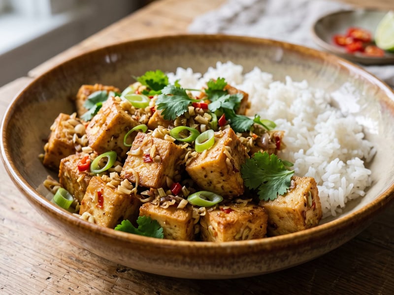 Vietnamese Crispy Lemongrass Tofu in a Wok | 20-Minute Dinner