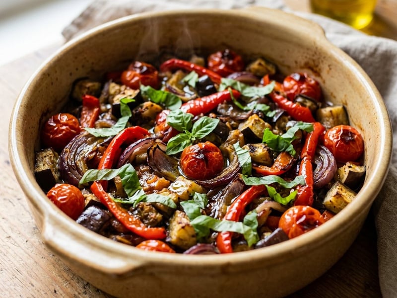 Dél-olasz tepsis padlizsán és paprika | Ciambotta al forno
