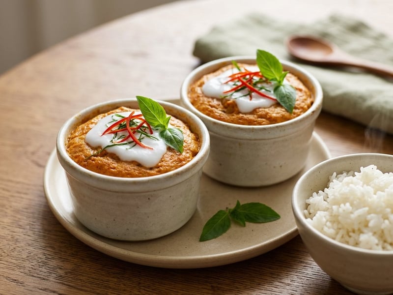 Hor Mok Pla | Thai Steamed Coconut Fish Curry