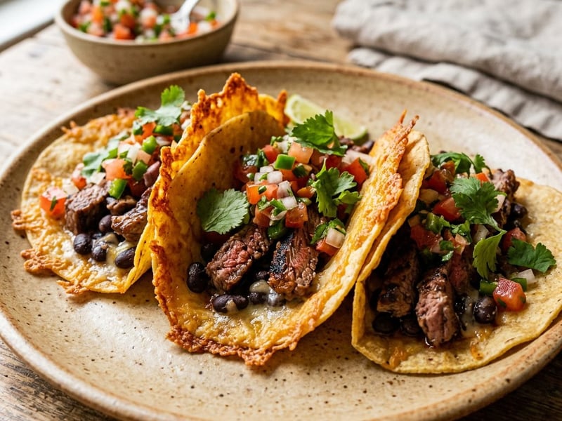 Mexikói sajtos costras marhahússal | Ropogós utcai taco